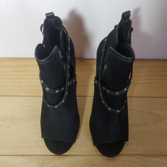 Primadonna collection black peep toe heels, size 37 EU - Picture 5 of 11